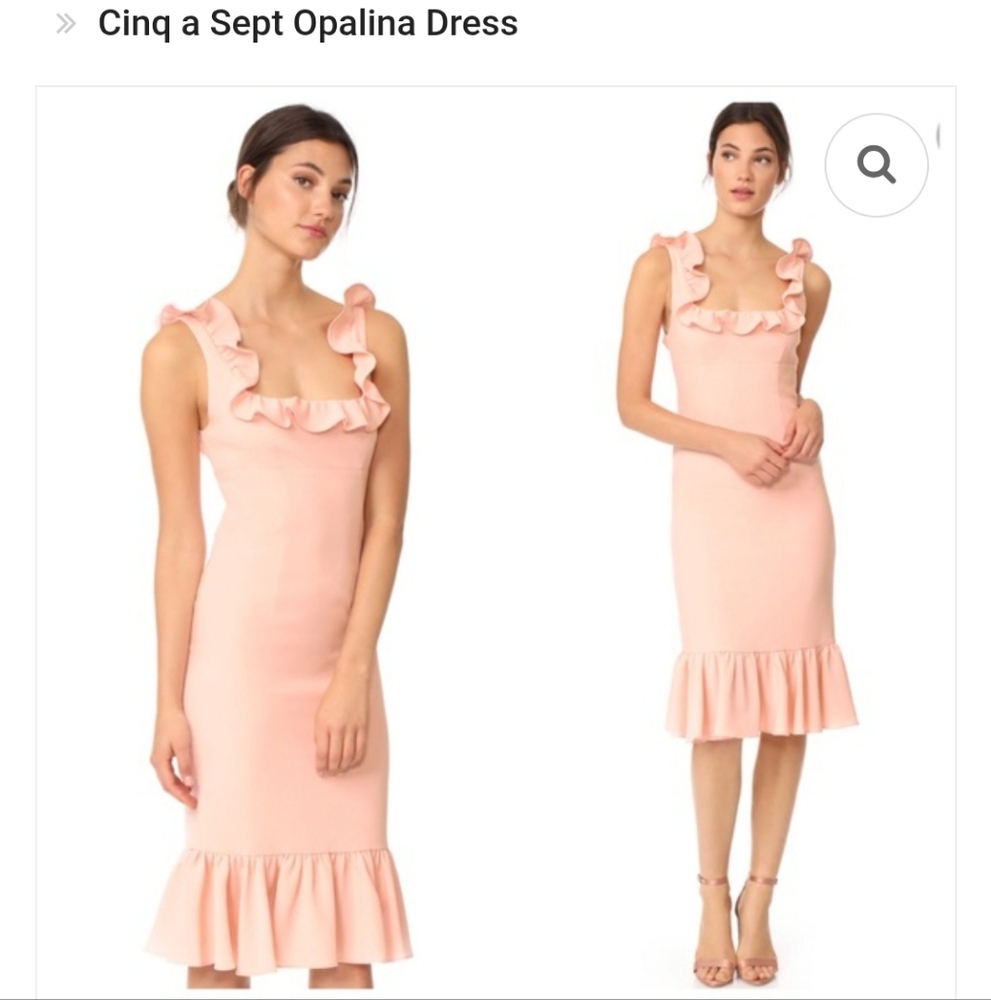 Cinq a Sept Opalina Dress in Soft Pink